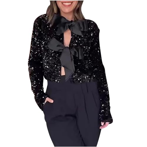UHouse Glitzer Oberteile Damen Pailletten Bluse Sexy Langarmshirt Baumwolle Festliche Oberteil Elegante Blusen Party Glitzerkleid Festlich Hemd Langarm Tunika Blitzangebote des Tages Schwarz XL UHouse Glitzer Oberteile Damen Pailletten Bluse Sexy Langarmshirt Baumwolle Festliche Oberteil Elegante Blusen Party Glitzerkleid Festlich Hemd Langarm Tunika Blitzangebote des Tages Schwarz XL von UHouse