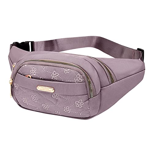 Kuriertasche für Damen, lässige Umhängetasche, Büchertasche für Schule, Reisen, Camping, Schultertaschen, Bauchtasche, Herren, Laufgürtel, Hüfttasche, rose, Einheitsgröße von UIFLQXX