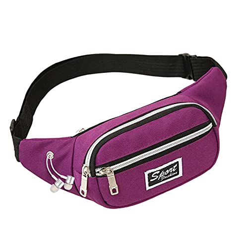 Telefon Multifunktionale Brieftasche Sport Outdoor Mobile Männer und Tasche Tasche Damen Taille Packs Hüfttasche mit Wasserflasche Halter Herren, violett, Einheitsgröße von UIFLQXX