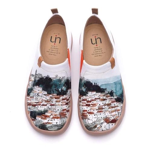 UIN Damen A Red Vival City Slip On Sommer Frühling Leinwand Travel Fashion Sneaker Art Painted Schuhe 42 UIN Damen A Red Vival City Slip On Sommer Frühling Leinwand Travel Fashion Sneaker Art Painted Schuhe 42 von UIN