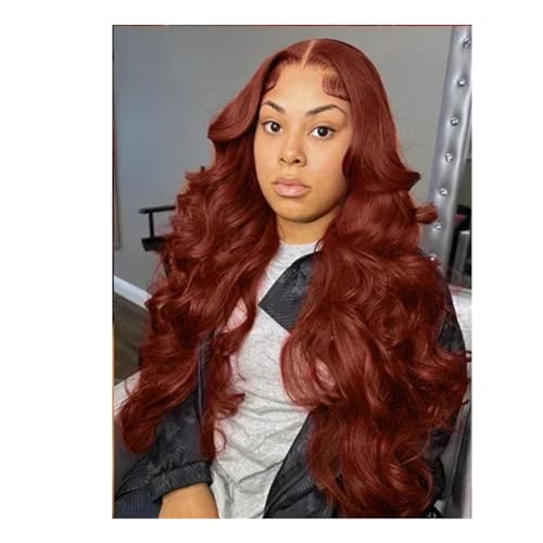 Körperwellen Lace Front Echthaar Perücken Vorgezupfte HD Lace Frontal Perücken Für Frauen 13X4 Lace Wig 18inches#180 Density von UIOKLMJH