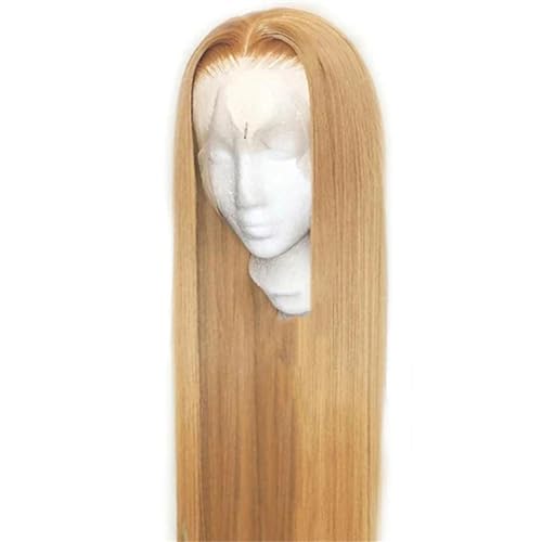 Lace Front Perücke Gewellt Ohne Kleber Vorgezupft 180% Dichte Synthetische 13 X 4 Lace Front Perücken Für Frauen Straight 13x4 Lace Wigs#22INCHES von UIOKLMJH