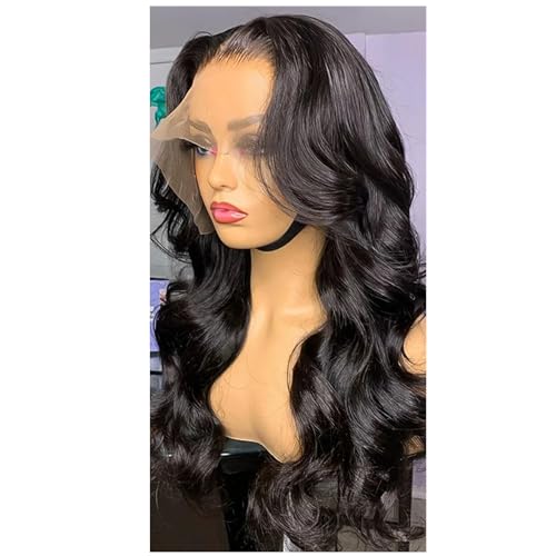 Ombre Lace Front Perücke Echthaar Perücken Für Frauen Körperwelle Lace Front Perücke Lace Frontal Perücke 1 26inches#180 Density 13X4 Wig von UIOKLMJH