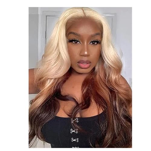 Spitze Front Perücke Gewellt Synthetische Spitze Spitze Frontal Perücken Für Frauen Haar Cosplay Wave 13X1 Lace Front Wigs#22INCHES von UIOKLMJH