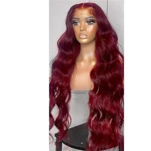 Spitze Frontal Körperwelle Echthaar HD Perücke Für Frauen Leimlose Spitzen Front Perücken 13x4 Lace Wig 12INCHES#220 Density von UIOKLMJH