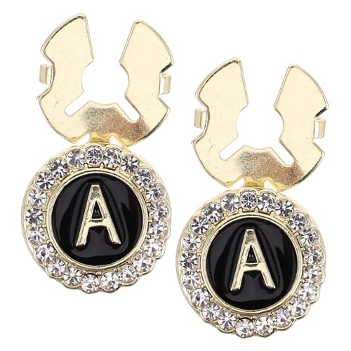 UKCOCO 1Paar Goldene Plattierte Manschettenknöpfe mit Alphabet Design für Männer Herrenaccessoires für Hochzeiten Formelle Anlässe Tuxedos Stilvolle Hemd Stollen UKCOCO 1Paar Goldene Plattierte Manschettenknöpfe mit Alphabet Design für Männer Herrenaccessoires für Hochzeiten Formelle Anlässe Tuxedos Stilvolle Hemd Stollen von UKCOCO