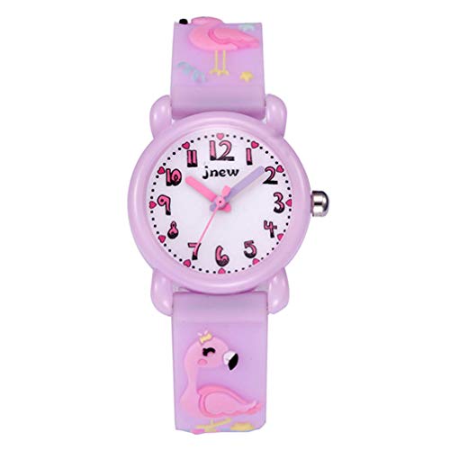 UKCOCO 1stk Kinderuhren 10 Kinderuhren Für Mädchen Kinder Mädchen Uhren Cartoon-Uhr Für Kinder Mädchenuhren Armbanduhr Für Mädchen Armbanduhr Für Kinder 3D Violett Quarzuhren Wasserdicht von UKCOCO