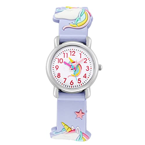 UKCOCO Kinderuhr Cartoon-3d-uhr Kinder Armbanduhr Kartonuhr Für Mädchen Kinderarmbanduhr Cartoon-mädchen-Uhr Kinder Schauen Zu Student Niedlich Junge Mädchen Normaler Glasspiegel von UKCOCO