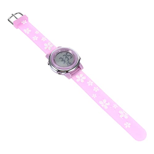 UKCOCO 1stk Anschauen Cartoon-Armbanduhr Schöne Uhr wasserdichte Armbanduhr wasserdichte Elektronische Uhr Blumen Kind Mädchen Glasspiegel Violett von UKCOCO