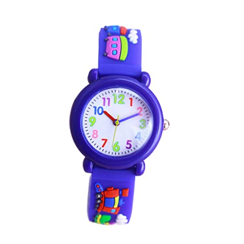 UKCOCO 1stk Anschauen Kinderuhr Dekorative Uhr Der Karikatur Kinderarmbanduhr Armbanduhr Für Kinder Modische Armbanduhr Pc (importiert) Quarzwerk 3D Schmücken Violett Dreidimensional von UKCOCO