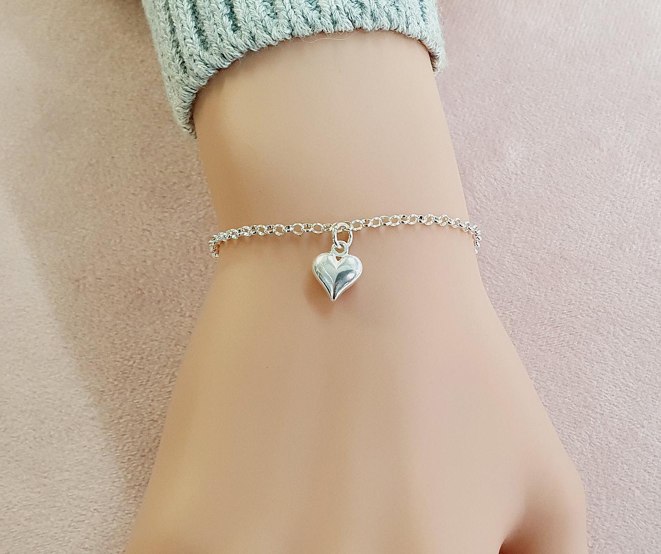 Nichte Graviertes Herz Link Armband, Geschenk, Message Schmuck Für Mädchen & Frauen von UKCharmedJewellery