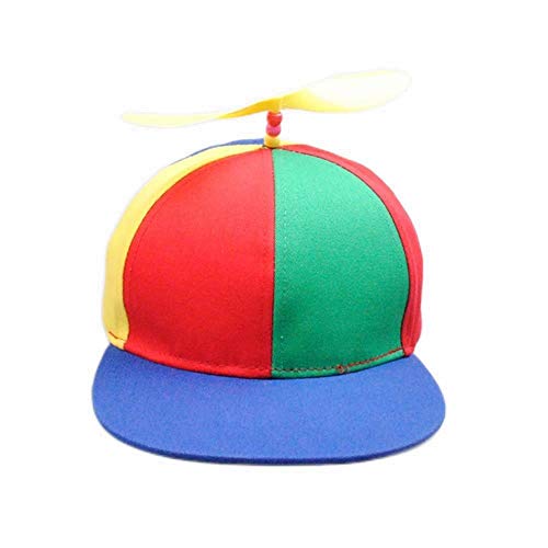 UKKD Baseball Cap Sommer Frauen Männer Hubschrauber Propeller Baseballkappen Bunte Patchwork Sonnenkappe Kinder Kinder Einstellbar Snapback Dad Hut von UKKD