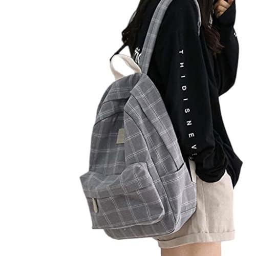 UKKO school bag mädchen rucksack college Schultasche Beiläufige Frauen rucksack karierter rucksack Buch Rucksäcke Für Teenager Reise Umhängetasche von UKKO