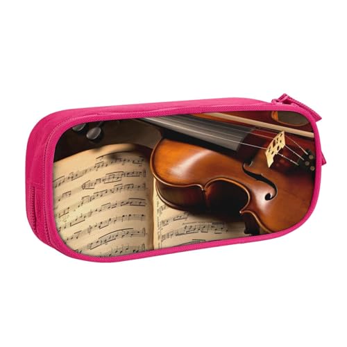 ULKMFFCF Federmäppchen für Violine und Buch, bedruckt, Schwarz – niedliche Schüler-Schreibwaren-Tasche mit Reißverschluss für Schule, Büro, Reisen und Make-up, rose, Einheitsgröße, Schulranzen ULKMFFCF Federmäppchen für Violine und Buch, bedruckt, Schwarz – niedliche Schüler-Schreibwaren-Tasche mit Reißverschluss für Schule, Büro, Reisen und Make-up, rose, Einheitsgröße, Schulranzen von ULKMFFCF