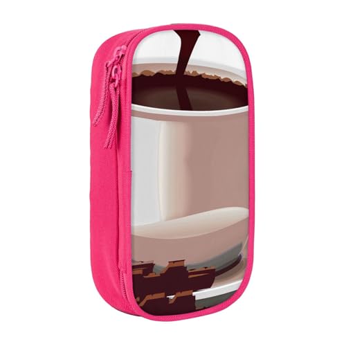 ULKMFFCF Federmäppchen mit Kaffeebecher- und Kaffeebohnen-Motiv, bedruckt, für Studenten, schwarz, großes Fassungsvermögen, Schreibwaren-Etui mit Reißverschluss, für Schule, Büro, Reisen und Make-up, ULKMFFCF Federmäppchen mit Kaffeebecher- und Kaffeebohnen-Motiv, bedruckt, für Studenten, schwarz, großes Fassungsvermögen, Schreibwaren-Etui mit Reißverschluss, für Schule, Büro, Reisen und Make-up, von ULKMFFCF