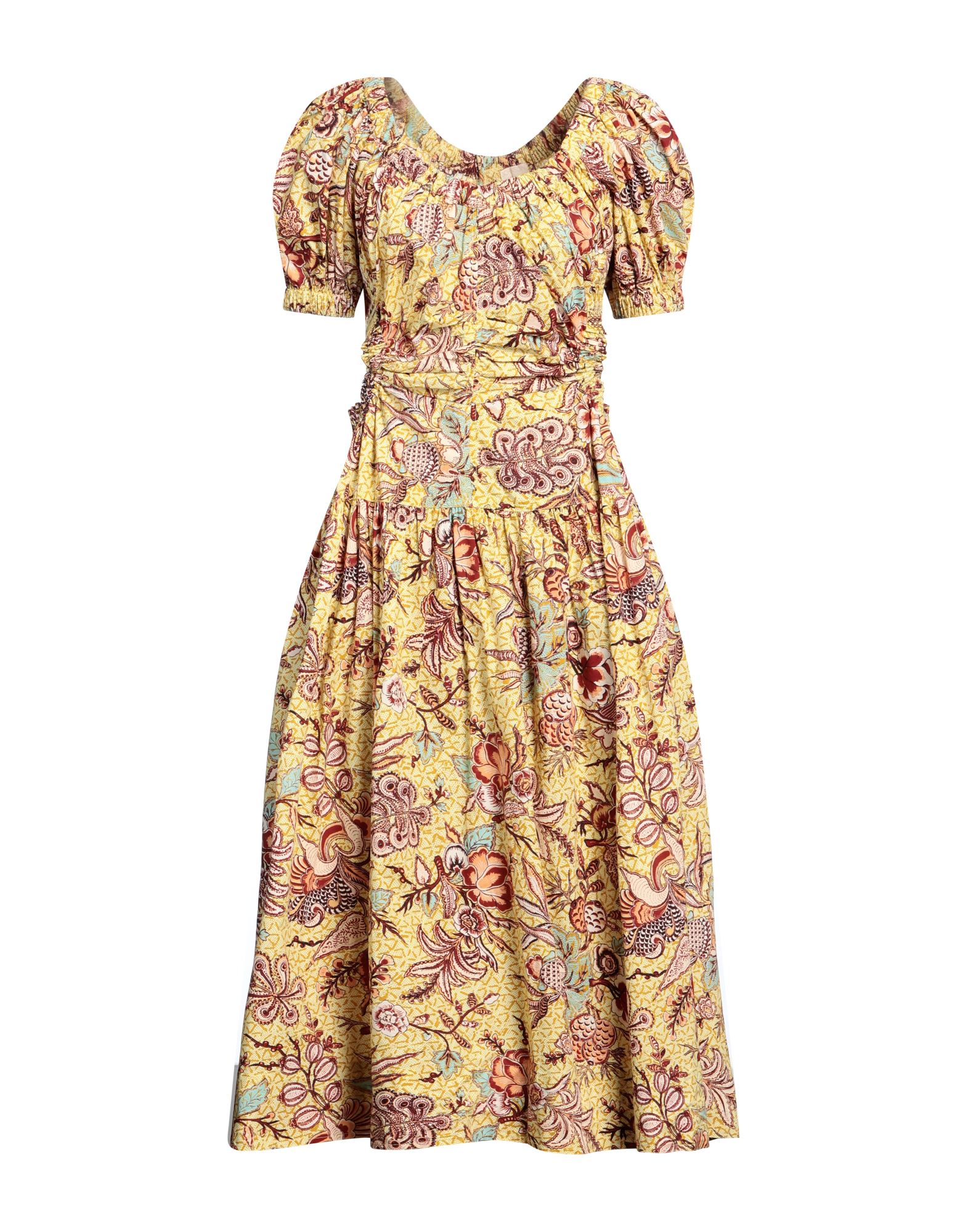 ULLA JOHNSON Midi-kleid Damen Ocker von ULLA JOHNSON