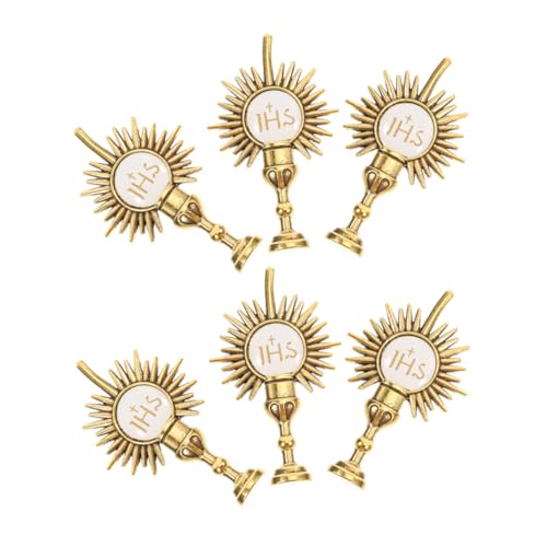 ULTECHNOVO 6 Stück Religiöse Brosche Erstkommunion Dekorationen Krawattennadel Zur Erstkommunion Anstecker Zur Erstkommunion Kelchschmuck Kelchnadel Zur Erstkommunion Golden Zinklegierung ULTECHNOVO 6 Stück Religiöse Brosche Erstkommunion Dekorationen Krawattennadel Zur Erstkommunion Anstecker Zur Erstkommunion Kelchschmuck Kelchnadel Zur Erstkommunion Golden Zinklegierung von ULTECHNOVO