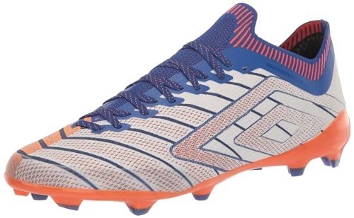 UMBRO Herren Velocita Elixir Pro Fg Fußball-Stollen, Weiß/Orange/Blau, 43 EU von UMBRO