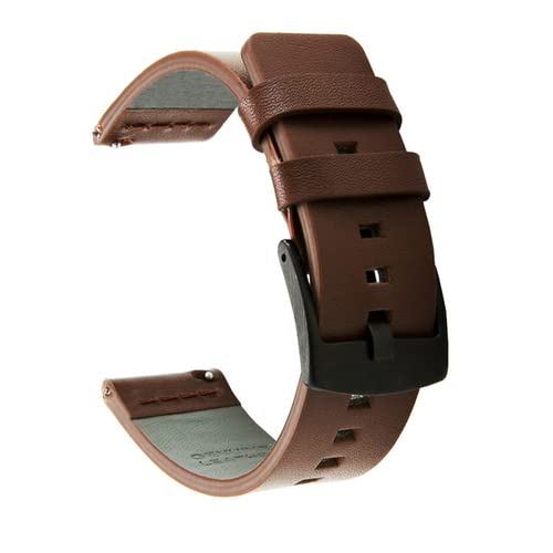 UMCNVV 18 20 22mm Italien Öliges Leder Armband für Garmin Vivoactive 3 vivoactive 4/4S Sport Schnellverschluss Uhrenarmband Handgelenk Gürtel Strap, 22mm For Vivoactive 4, Achat von UMCNVV