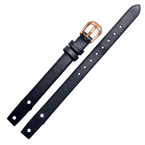 UMCNVV Damen-Uhrenarmband aus echtem Leder für F Ossil ES4340, ES4119, ES4000, mit Schraube, 8 mm, rot, schwarz, blau, weiß, 8 mm, Achat von UMCNVV