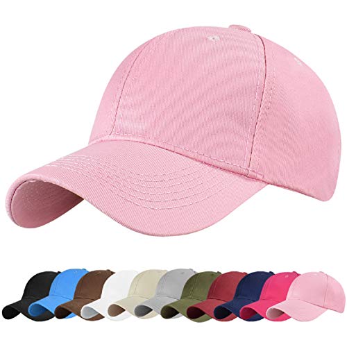 UMIPUBO Baseball Cap Outdoor 6 Panel Unisex Basecap Klassisch Sport Mütze Lässig Baseballkappe (rosa) von UMIPUBO