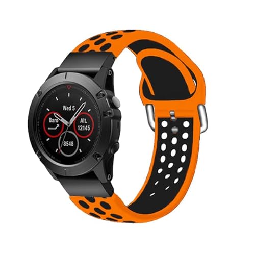 UNCASO 22 x 26 mm Smartwatch-Band Sport Silikon Schnellverschluss Ersatzband für Garmin Fenix 6 6X Pro 5 5X Plus 3 HR S62 D2 Armband, 26mm Descent Mk1 MK2, Achat von UNCASO