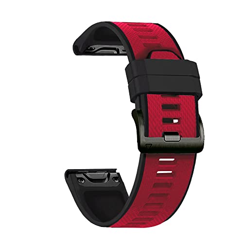 UNCASO Sport-Silikon-Smartwatch-Armband für Garmin Fenix 6X 6 Pro 5X 5 Plus 3HR D2 MK2 Fenix 7 7X Schnellverschluss-Armband 26 mm 22 mm, 26mm Fenix 5X 6XPro, Achat von UNCASO