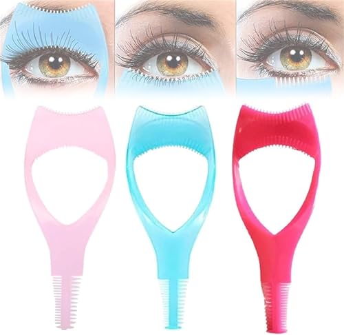 Mascara Shield Applikator Guard, 3 in 1 Wimpernwerkzeuge Mascara Shield Applikator Guard, für Falsche Wimpern Wiederverwendbares Augen Make Up Werkzeug für Frauen Mädchen (3 x gemischt) von UPIKIT