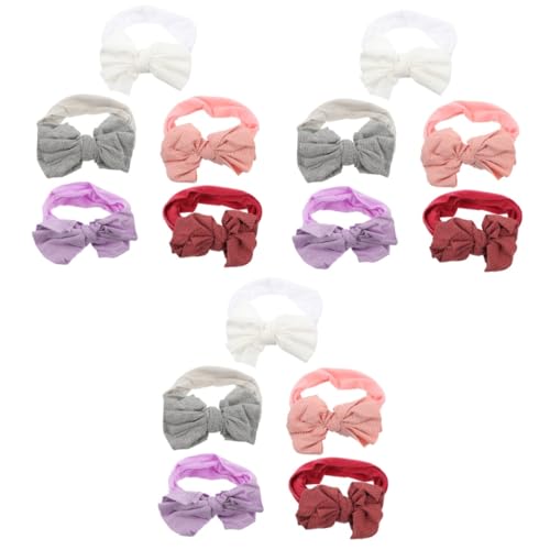 UPKOCH 15 Stk Stirnband Haargummis für Haarbänder für Babys Haarband hair-band babywip haarschmuck elastische Haargummis elastische Haarbänder aus Nylon kopfschmuck Elastizität Schal von UPKOCH