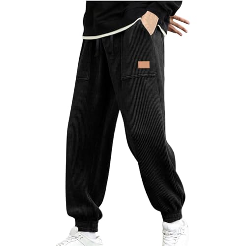 UPOI Herren Cordhose Jogginghose Kordelzug Elastischer Bund Bequeme Weite Freizeithose Herren Jogger Cargo Hose Atmungsaktive Sporthose Herren Lang Winterhose Weite Hose Herren UPOI Herren Cordhose Jogginghose Kordelzug Elastischer Bund Bequeme Weite Freizeithose Herren Jogger Cargo Hose Atmungsaktive Sporthose Herren Lang Winterhose Weite Hose Herren von UPOI