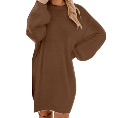 Women's Long Jumper Oversize Sweatshirt Dress Loose Long Sleeve Winter Dress with Bat Warm Jumper Dress Beautiful Sweaters Casual Round Neck Elegant Pullover Fashionable Shirt Dress Women's Long Jumper Oversize Sweatshirt Dress Loose Long Sleeve Winter Dress with Bat Warm Jumper Dress Beautiful Sweaters Casual Round Neck Elegant Pullover Fashionable Shirt Dress von UPOI