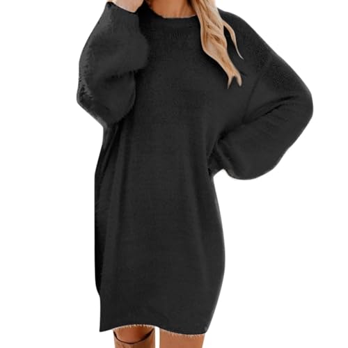 Women's Long Jumper Oversize Sweatshirt Dress Loose Long Sleeve Winter Dress with Bat Warm Jumper Dress Beautiful Sweaters Casual Round Neck Elegant Pullover Fashionable Shirt Dress Women's Long Jumper Oversize Sweatshirt Dress Loose Long Sleeve Winter Dress with Bat Warm Jumper Dress Beautiful Sweaters Casual Round Neck Elegant Pullover Fashionable Shirt Dress von UPOI
