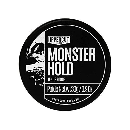 Uppercut Deluxe Monster Hold Pomade Midi for Men Strong Hold, Starke und Schwere Pomade mit Monster-Halt, Pomade auf Wachsbasis für Männer mit Mittlerem Glanz, 30g von UPPERCUT DELUXE