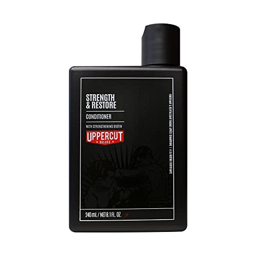 Uppercut Deluxe Strength and Restore Conditioner for Men, Mit Biotin und Koffein Angereicherter Conditioner zur Förderung Eines Gesunden Haarwachstums für Herren, 240ml von UPPERCUT DELUXE