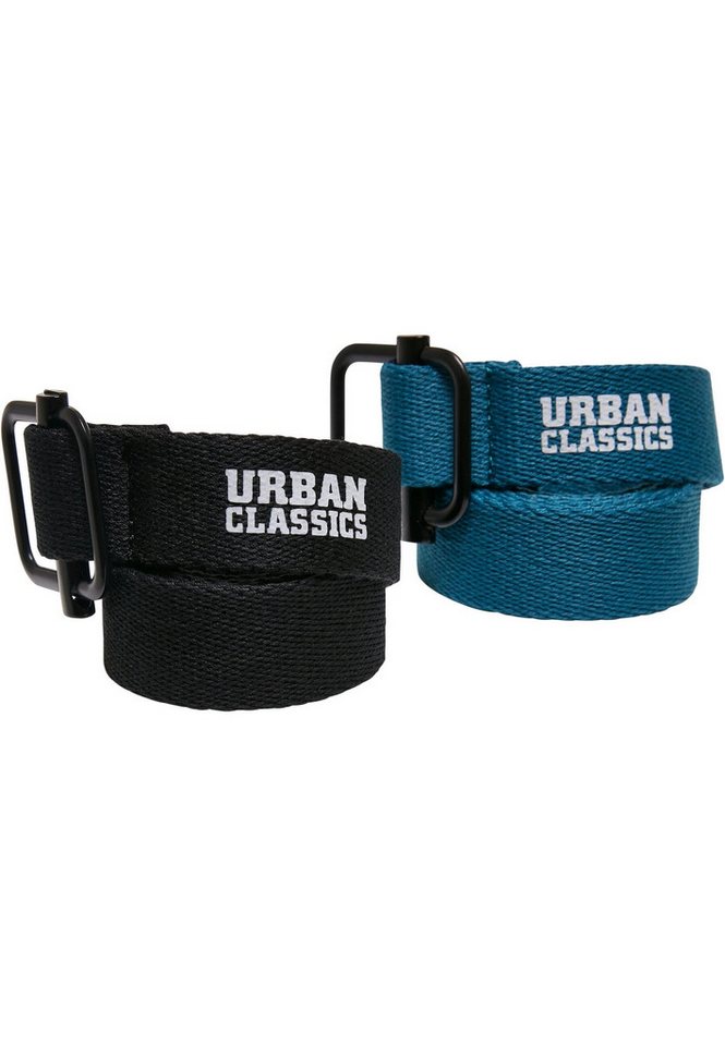 URBAN CLASSICS Hüftgürtel Urban Classics Unisex Industrial Canvas Belt Kids 2-Pack von URBAN CLASSICS