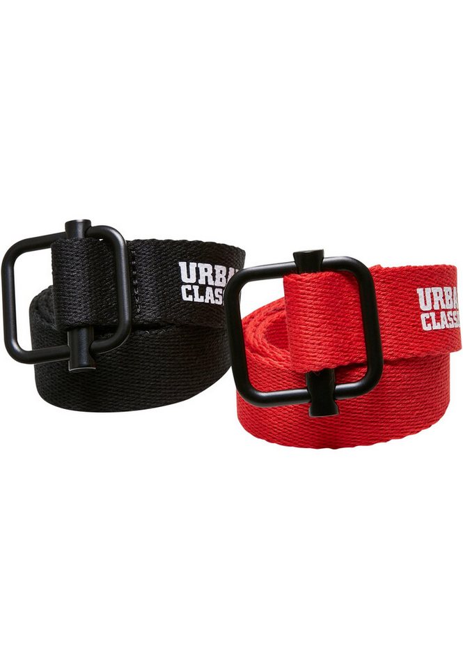 URBAN CLASSICS Hüftgürtel Urban Classics Unisex Industrial Canvas Belt Kids 2-Pack von URBAN CLASSICS