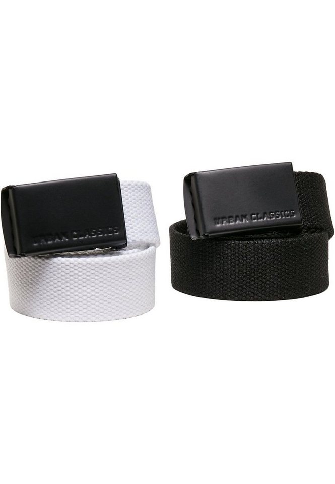 URBAN CLASSICS Hüftgürtel Urban Classics Unisex Canvas Belt Kids 2-Pack von URBAN CLASSICS