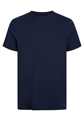 URBAN QUEST Men's 2 O-Neck Herren Viskose (Bambus), Baumwolle (Bio) Und Elastan I Weiß S/XXL T-Shirt, Navy, XL von URBAN QUEST