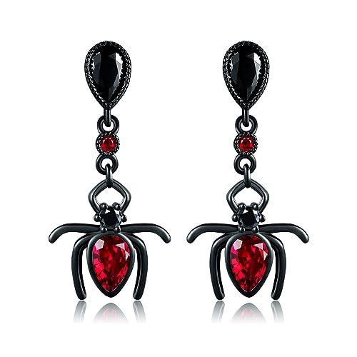 Spinnen-Ohrringe Sterlingsilber Spinnen-Ohrringe Gotik-Halloween-Schmuck Geschenke für Frauen und Mädchen von URONE