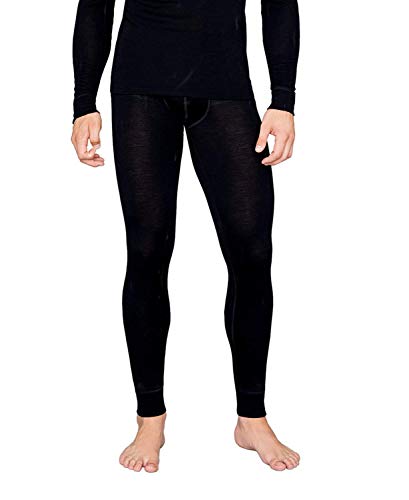 UTENOS 100% Merinowolle Herren Thermo Unterhose, Schwarz, XL von UTENOS