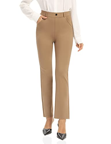 UUE Anzughose für Damen,Business,Büro,Stretch Straight Casual Elegante Hosen,Arbeitshose Hose mit Taschen 27" von UUE