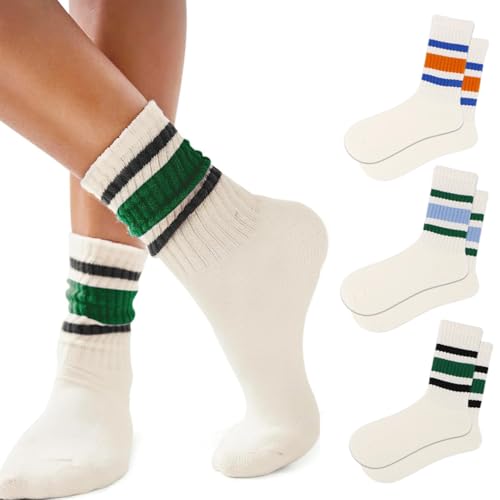 UV STYLISH 3 Paare Damen & Herren Tennissocken - 38-43 Sportsocken Tennissocken mit Streifen Socken Baumwolle Sport Socken für Damen Herren UV STYLISH 3 Paare Damen & Herren Tennissocken - 38-43 Sportsocken Tennissocken mit Streifen Socken Baumwolle Sport Socken für Damen Herren von UV STYLISH