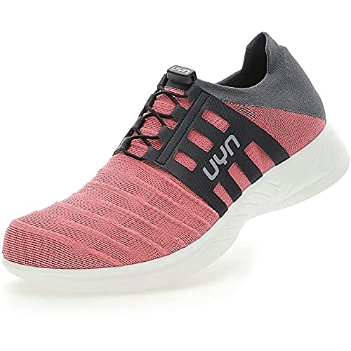 UYN Damen 3D Ribs Tune Sneaker, Pink/Charcoal, 37 EU von UYN