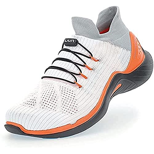 UYN Damen City Running Sneaker, White/Orange, 42 EU von UYN