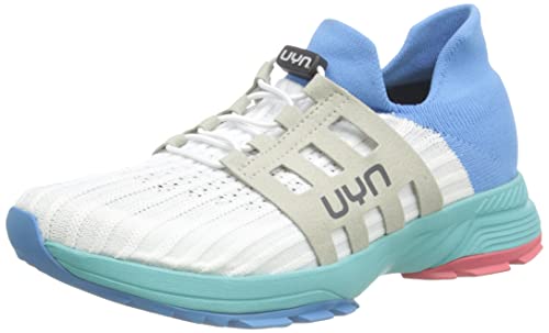 UYN Damen WASHI XC Turquoise Sole Sneaker, Weiß Blau, 37 EU von UYN