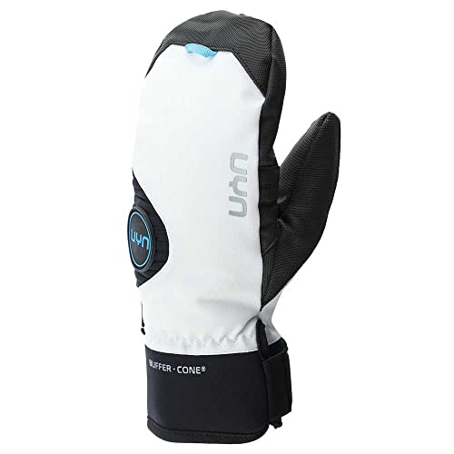 UYN Unisex YETI Mittens Gloves, weiß schwarz, M von UYN