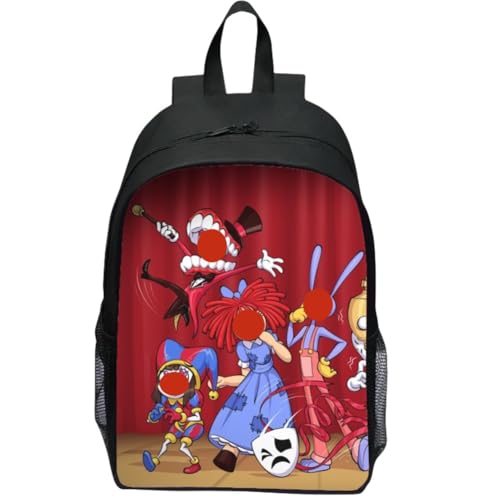 UZSXHJ Circus Rucksack Cartoon Schulranzen 3D Rucksack Cartoon für Kinder Modeaccessoire Rucksack für Kinder Geschenk Kinder Schultaschen Geburtstagsgeschenk für Jungen(30 * 13 * 40 cm) von UZSXHJ