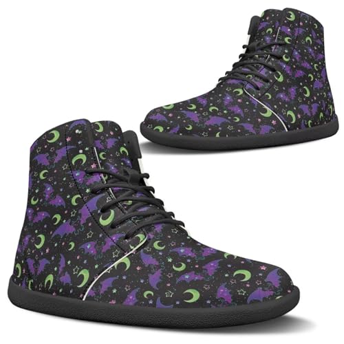Uacyareni Fledermaus und Mond High Top Sneakers Damen Frauen Barfußschuhe Leder Damenschuhe Lässige Barfußschuhe Schnürschuhe Wanderschuhe-37EU Uacyareni Fledermaus und Mond High Top Sneakers Damen Frauen Barfußschuhe Leder Damenschuhe Lässige Barfußschuhe Schnürschuhe Wanderschuhe-37EU von Uacyareni