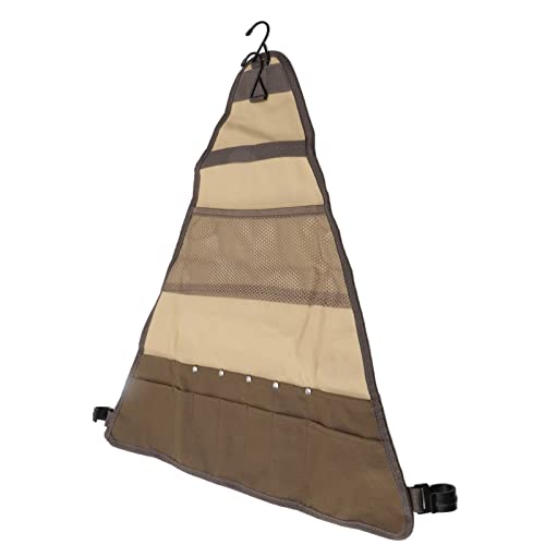 Uadme Kochgeschirr Besteck Leinwand Tasche Picknick Besteck Leinwand Aufbewahrungstasche Outdoor Grill Kochgeschirr Tragetasche, Groß Khaki von Uadme