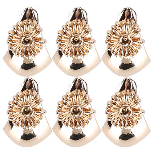 Uadme Schuhclips für Hochzeiten, 6 Stück, Hochzeits-Party-Dekoration, Zubehör, All-Match-Stiefel-Schnallen-Obermaterial, Damen-Brautschuhe, Eisen-Zehenkappe HW15, 60_x_180_cm, Zink-Eisen-Legierung von Uadme